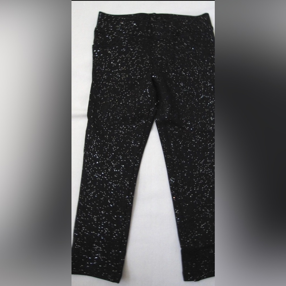 Jumping Beans Black Glitter Leggings Girls Size 7 NWOT